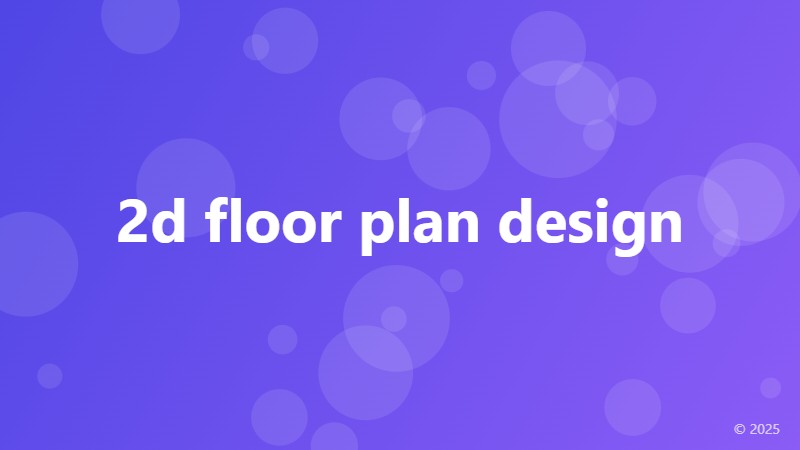 2d floor plan design