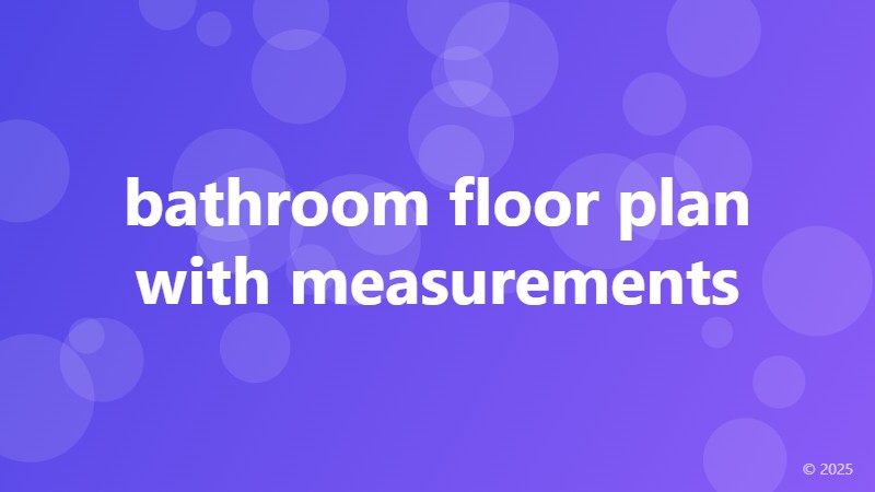 bathroom floor plan with measurements