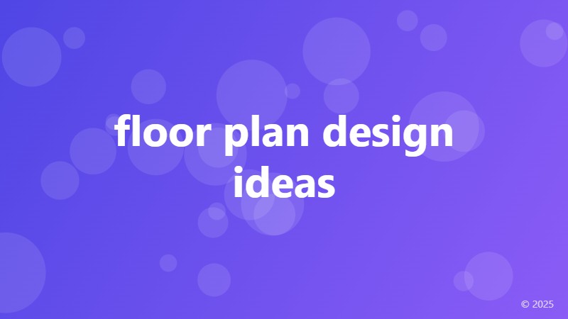 floor plan design ideas