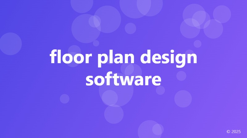 floor plan design software