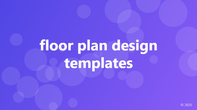 floor plan design templates