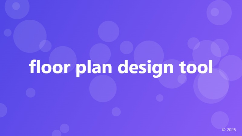 floor plan design tool