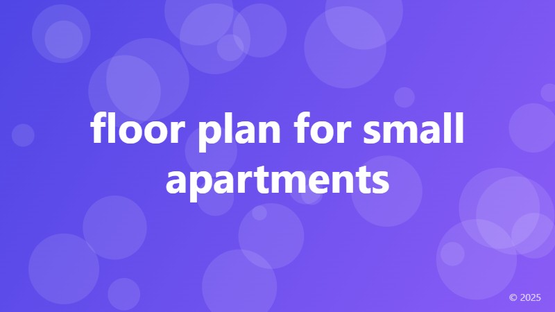 floor plan for small apartments