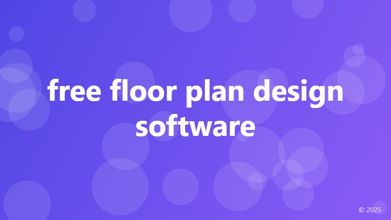 free floor plan design software