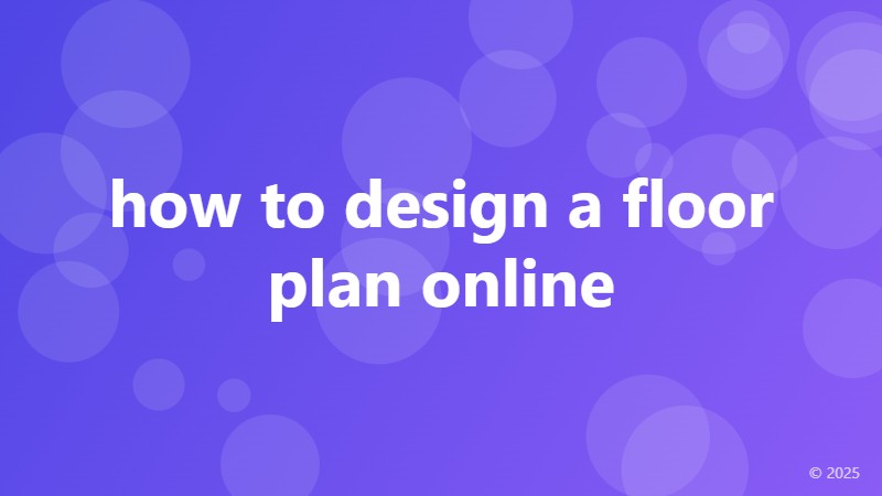 how to design a floor plan online