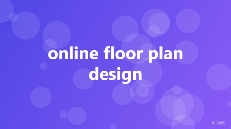 online floor plan design