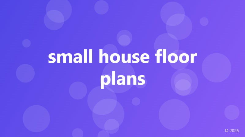 small house floor plans