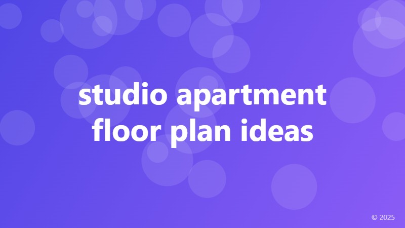 studio apartment floor plan ideas